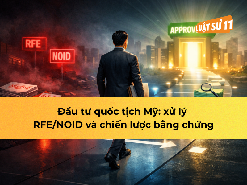 Đầu tư quốc tịch Mỹ: xử lý RFE/NOID và chiến lược bằng chứng