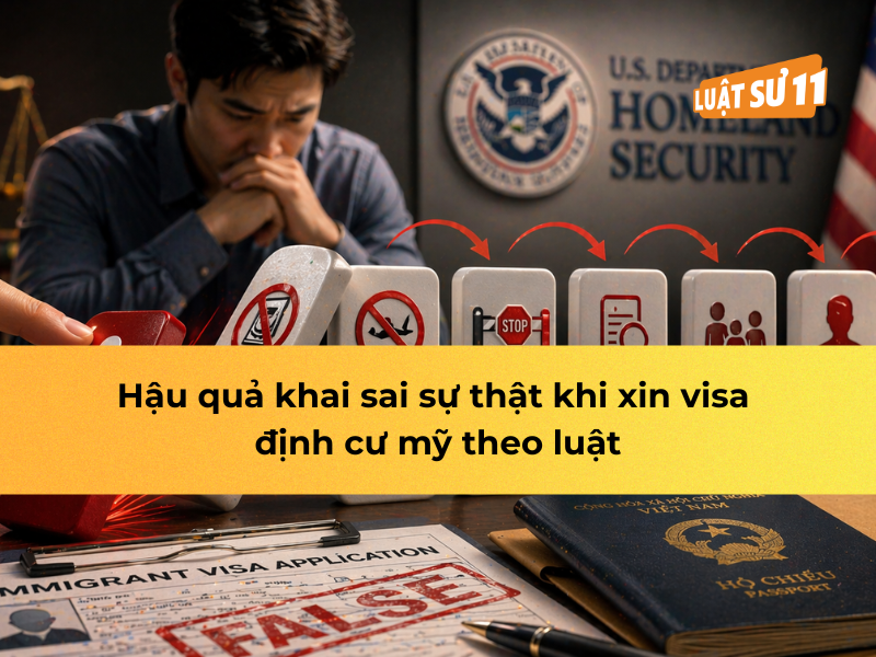 Hậu quả khai sai sự thật khi xin visa định cư Mỹ theo luật
