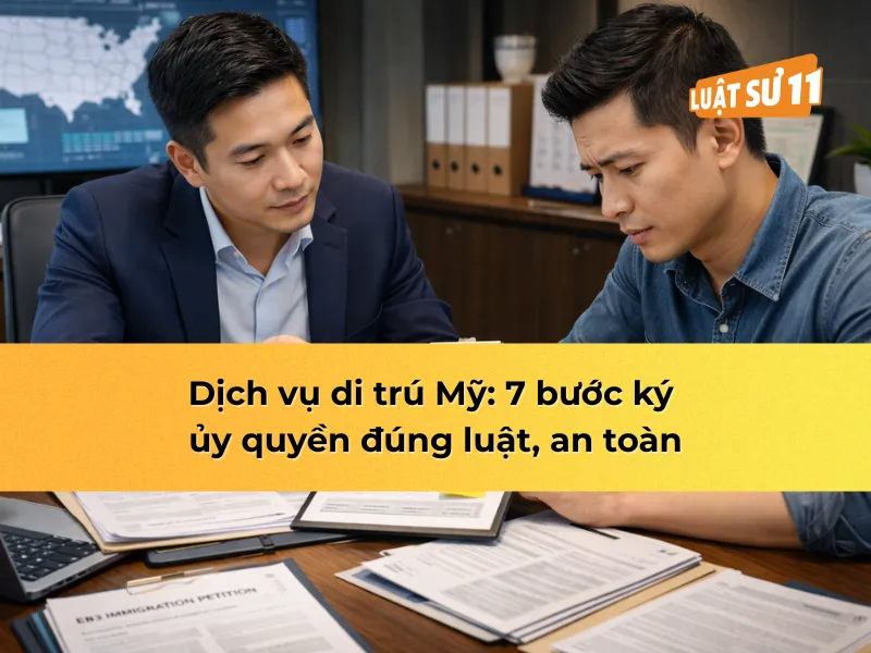 Dịch vụ Di trú Mỹ: 7 bước ký ủy quyền đúng luật, an toàn