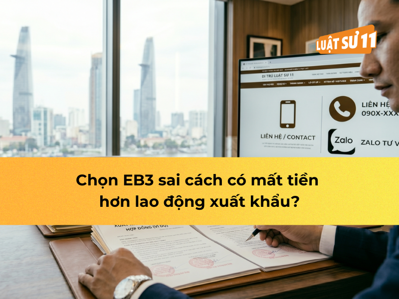 Chọn EB3 sai cách có mất tiền hơn lao động xuất khẩu?