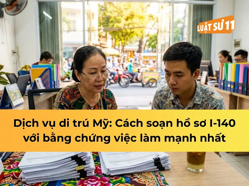 Dịch vụ di trú mỹ: soạn I-140 mạnh bằng chứng việc làm