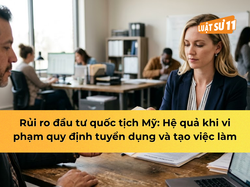 Đầu tư quốc tịch mỹ: hệ quả vi phạm quy định tuyển dụng