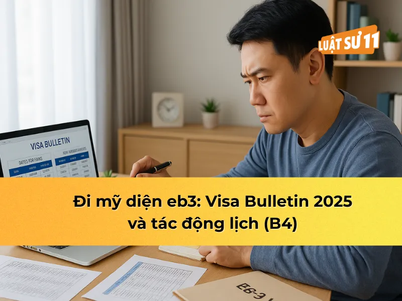 đi mỹ diện eb3: Visa Bulletin 2025 và tác động lịch (B4)
