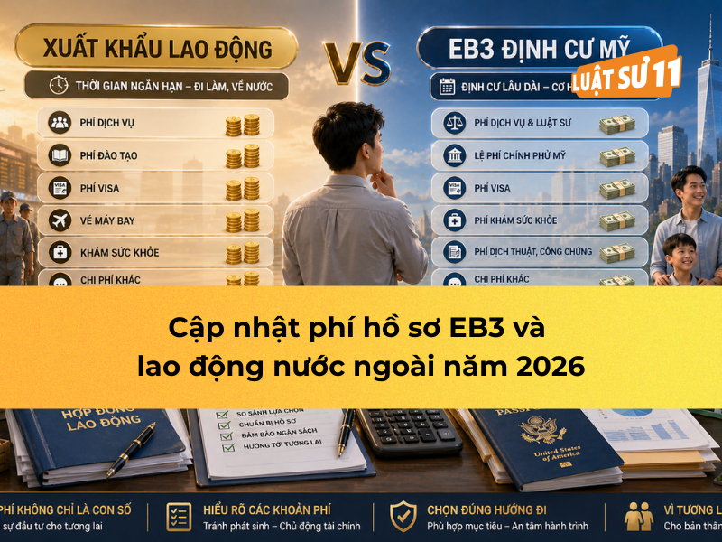 Cập nhật phí hồ sơ EB3 và lao động nước ngoài năm 2026