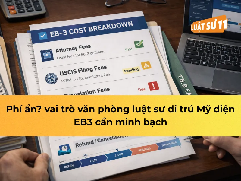 Phí ẩn? vai trò văn phòng luật sư di trú mỹ diện EB3 cần minh bạch