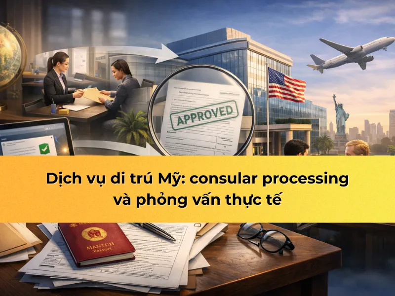 Dịch vụ di trú Mỹ: consular processing và phỏng vấn thực tế