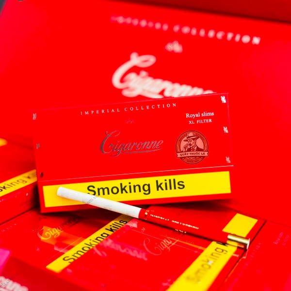 Cigaronne Royal Slims XL Filter AAA (Đỏ)