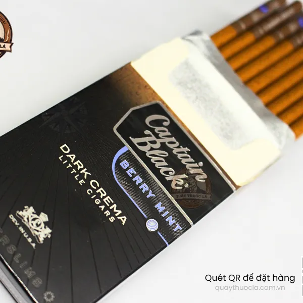 Captani Black Crema Berry Mint Slim (Trái Cây Bạc Hà) 