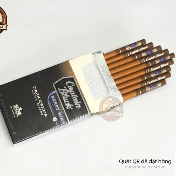Captani Black Crema Berry Mint Slim (Trái Cây Bạc Hà) 