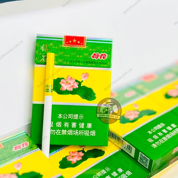 Thuốc Lá Sen Xanh 2 Ngăn (Hehua)