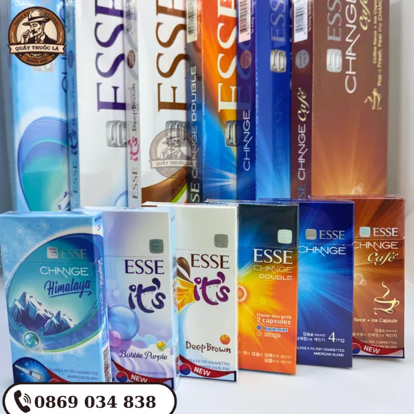 Set Combo 6 Loại Thuốc Lá Esse Chính Hãng