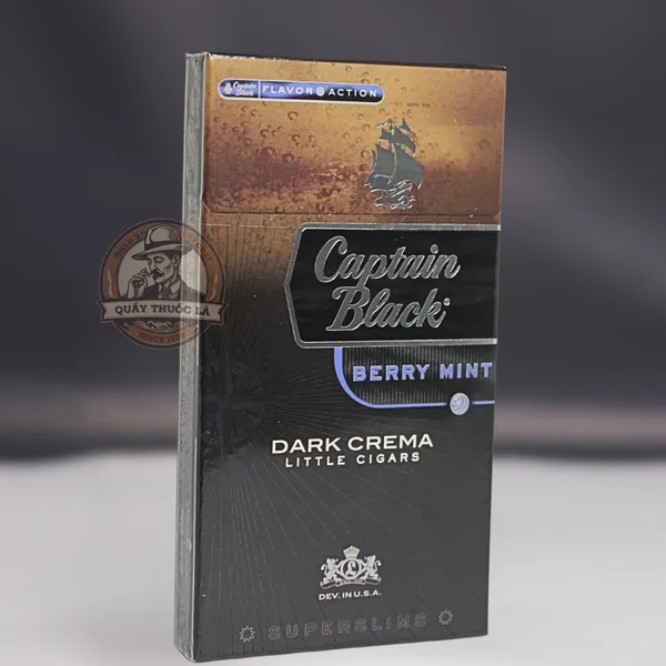 Captani Black Crema Berry Mint Slim (Trái Cây Bạc Hà) 