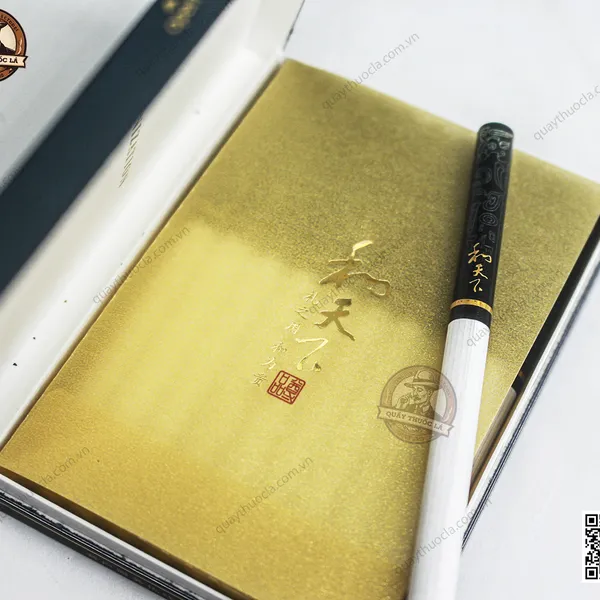 Thuốc Lá Baisha Hòa Thiên Hạ Hộp Gỗ Cao Cấp