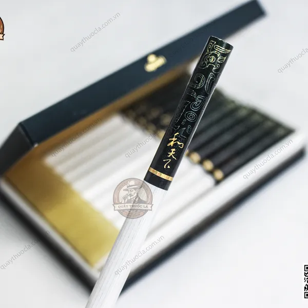 Thuốc Lá Baisha Hòa Thiên Hạ Hộp Gỗ Cao Cấp