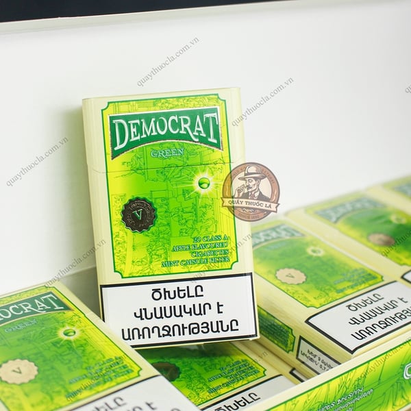 Thuốc Lá Democrat Green (Táo Bấm Bạc Hà)