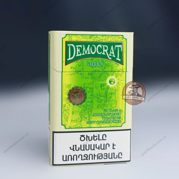 Thuốc Lá Democrat Green (Táo Bấm Bạc Hà)