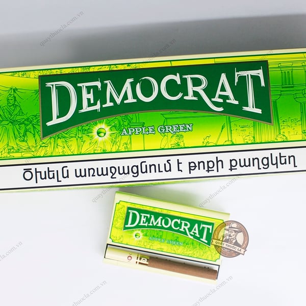 Thuốc Lá Democrat Green (Táo Bấm Bạc Hà)