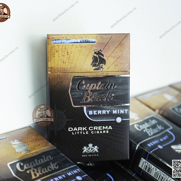 Captain Black Dark Crema Berry Mint (Điếu To)