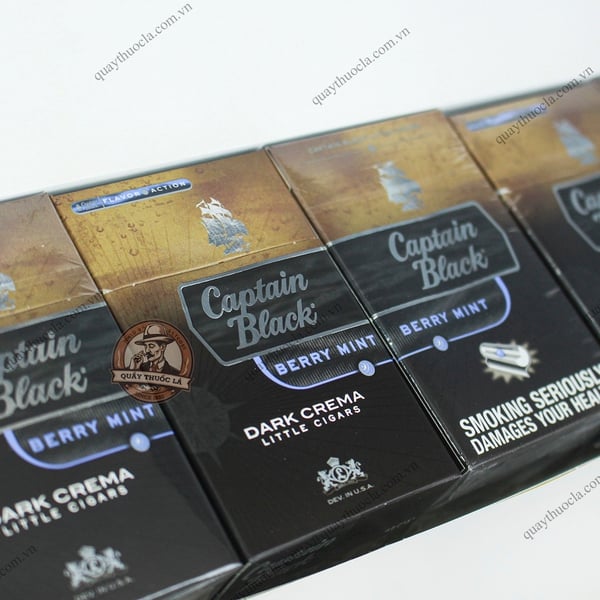 Captain Black Dark Crema Berry Mint (Điếu To)