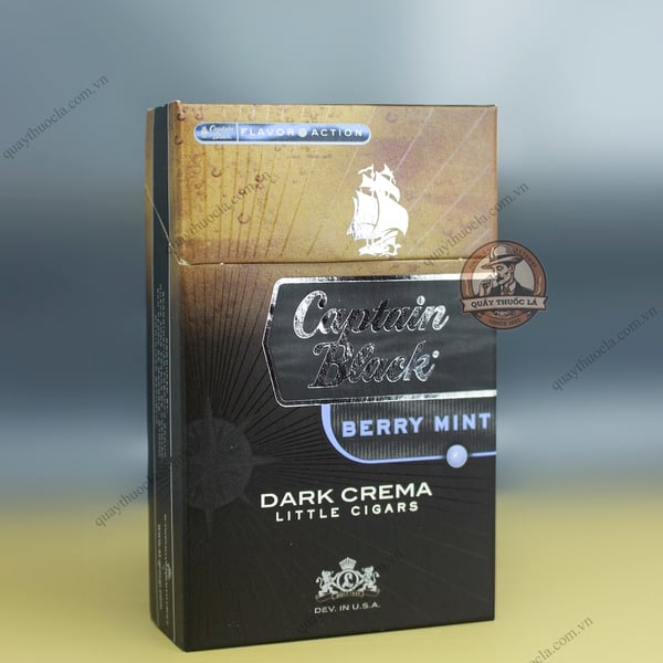 Captain Black Dark Crema Berry Mint (Điếu To)