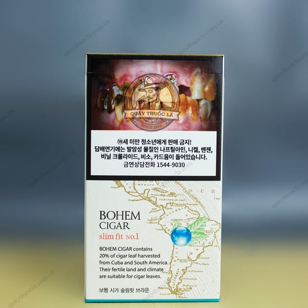 Thuốc Lá Bohem Cigar Slim Fit No.1 BROWN (Duty Free)