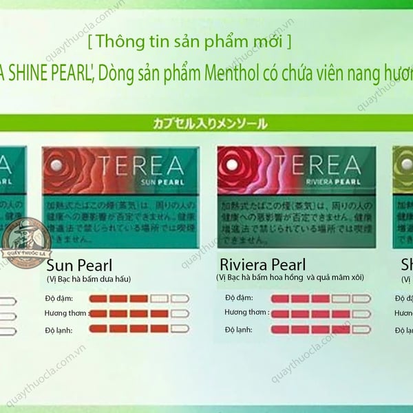 Thuốc Lá Iqos Terea Sun Pearl ( Vị Dưa hấu Bạc Hà ) 