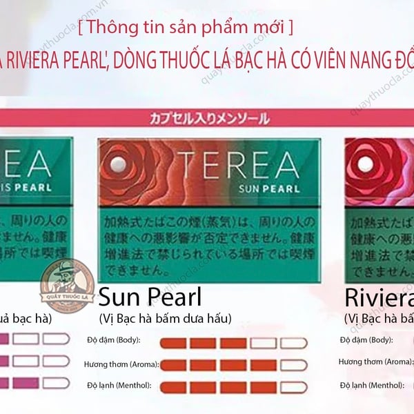 Thuốc Lá Iqos Terea Sun Pearl ( Vị Dưa hấu Bạc Hà ) 
