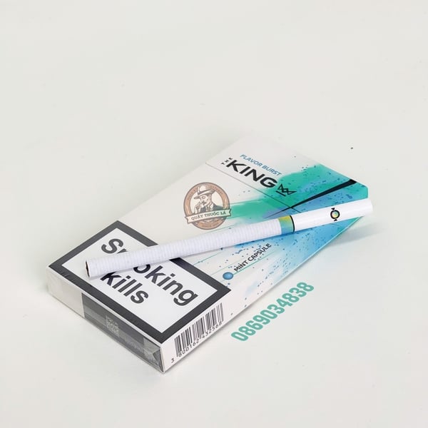 Thuốc Lá The King Trắng ( Bạc Hà ) 