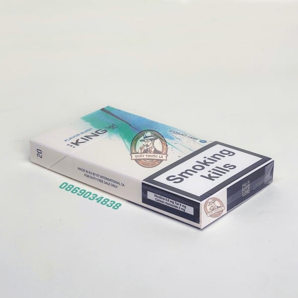 Thuốc Lá The King Trắng ( Bạc Hà ) 