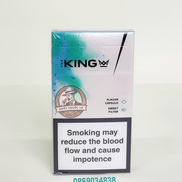 Thuốc Lá The King Trắng ( Bạc Hà ) 