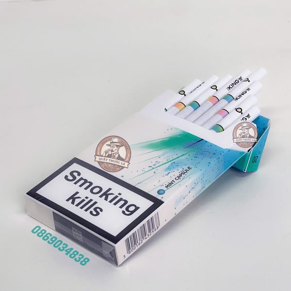 Thuốc Lá The King Trắng ( Bạc Hà ) 