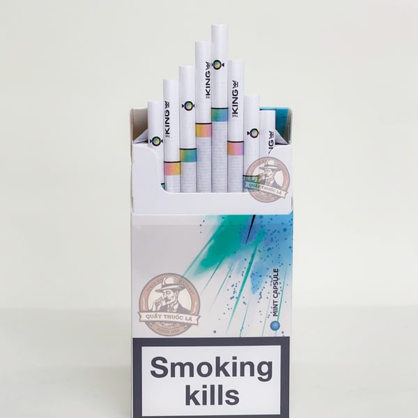 Thuốc Lá The King Trắng ( Bạc Hà ) 