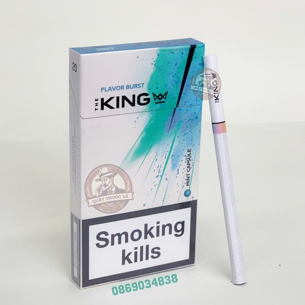 Thuốc Lá The King Trắng ( Bạc Hà ) 