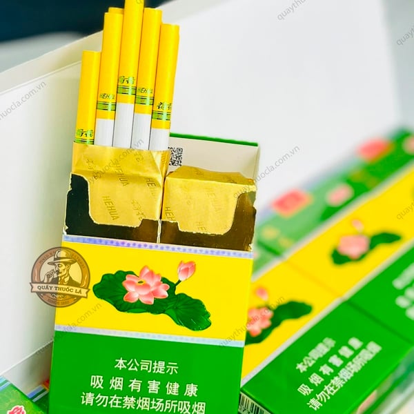 Thuốc Lá Sen Xanh 2 Ngăn (Hehua)