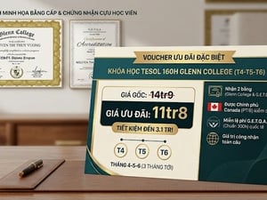 ƯU ĐÃI TESOL 160H – GLENN COLLEGE CHỈ CÒN 11.800.000 VNĐ