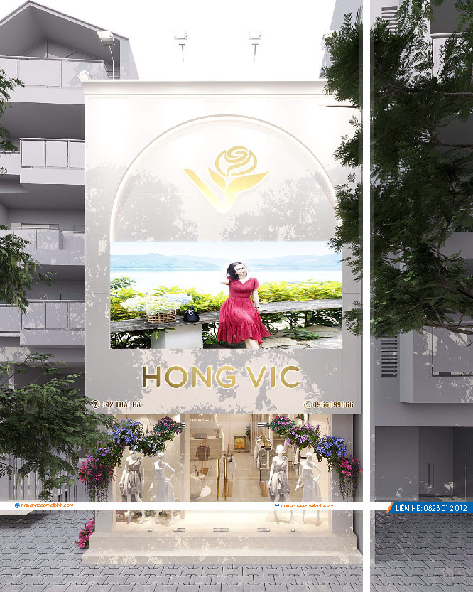 Thiế kế cửa hàng thời trang cao cấp tại Thái Bình Thiế kế cửa hàng thời trang cao cấp tại Thái Bình