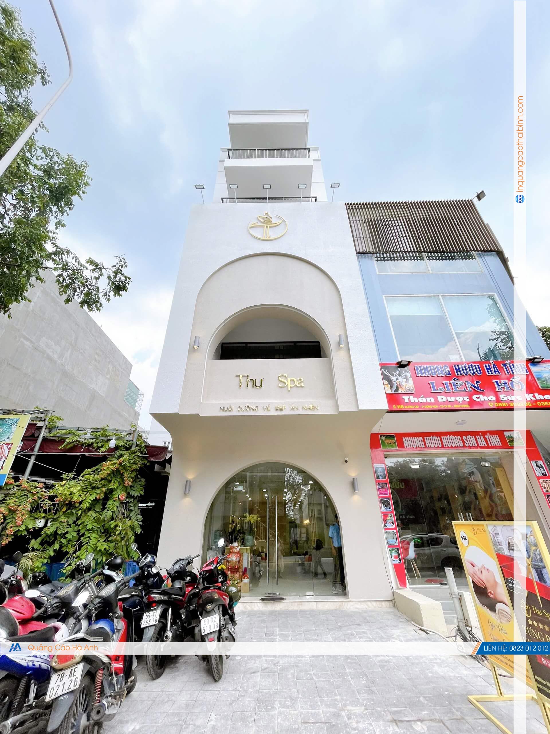 Quảng cáo Hà Anh Thi công bảng hiệu Thư Spa Quảng cáo Hà Anh Thi công bảng hiệu Thư Spa