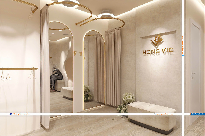 Thiế kế cửa hàng thời trang cao cấp tại Thái Bình Thiế kế cửa hàng thời trang cao cấp tại Thái Bình