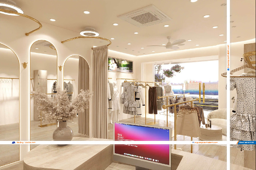 Thiế kế cửa hàng thời trang cao cấp tại Thái Bình Thiế kế cửa hàng thời trang cao cấp tại Thái Bình