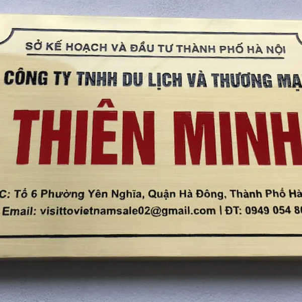 Biển Công Ty Bằng Đồng tại Thái Bình