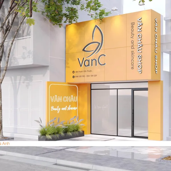 Thiết kế shop mỹ phẩm VanC Beauty & Skincare 