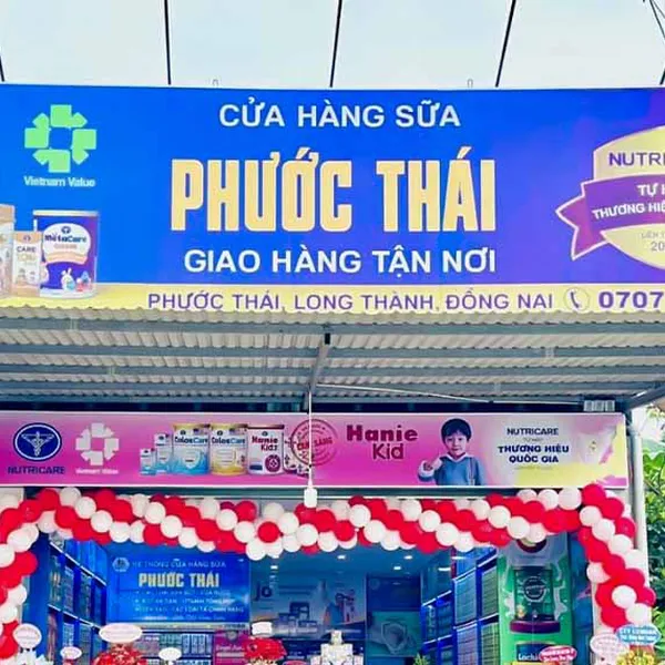 Mẫu bảng hiệu cửa hàng sữa