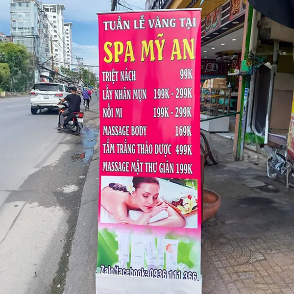 Top mẫu Biển Bạt Spa 