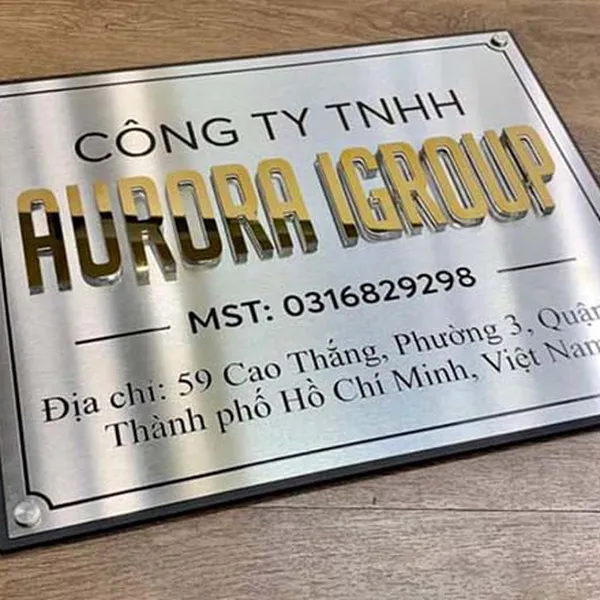 Biển Công Ty Bằng Đồng tại Thái Bình