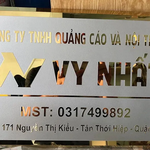 Bảng Tên Công Ty INOX - 90+ Mẫu Đẹp Sang Trọng Nổi Bật Làm Ngay