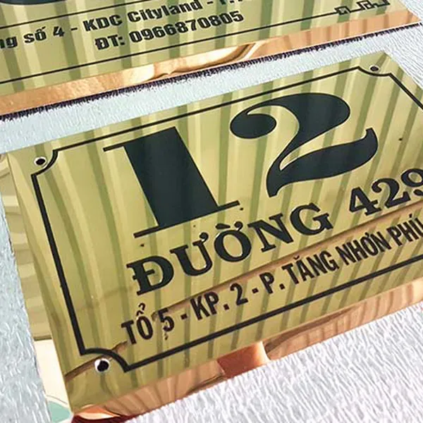 Bảng Tên Công Ty INOX - 90+ Mẫu Đẹp Sang Trọng Nổi Bật Làm Ngay