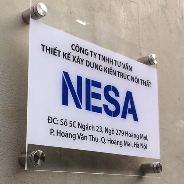 Làm Biển Hiệu Công Ty MiCA - 50 Mẫu Bảng Tên Công Ty Đẹp Nhất