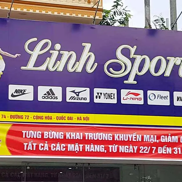 Bảng Hiệu Shop Thể Thao tại Thái Bình