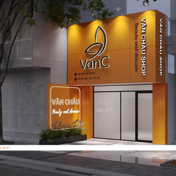 Thiết kế shop mỹ phẩm VanC Beauty & Skincare 
