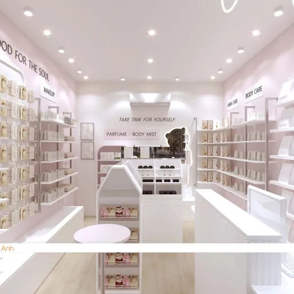 Thiết kế shop mỹ phẩm Morie Beauties